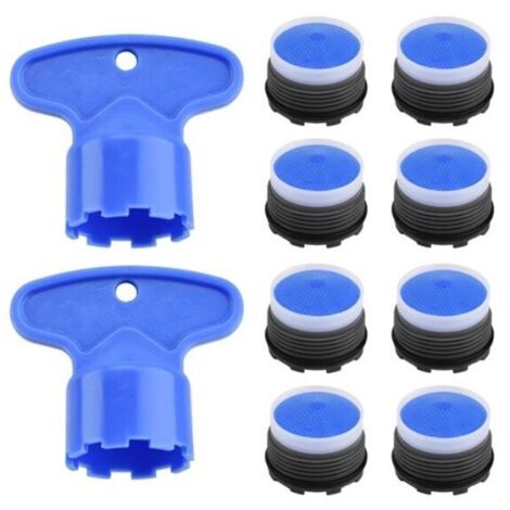 aireadores de grifo M18.5 con llave de desmontaje, herramienta de extracción para baño y cocina, filtro de agua de repuesto, grifos ahorradores de agua (M18.5×8)