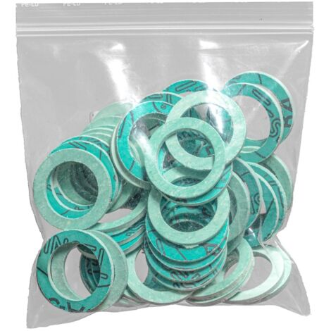 airfit 38x30x2mm Joint en fibre, pièce de rechange pour robinet d'eau potable, 50 pièces pour eau potable et gaz