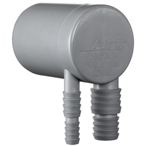 airfit Angle à double raccordement DN 50 pour machine à laver et sèche-linge à condensation
