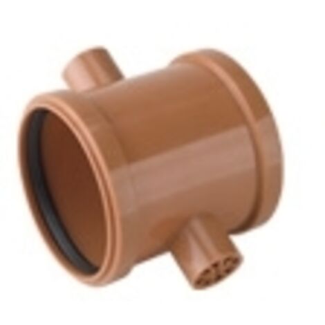 airfit PP-Doppelschiebemuffe Plus DN 160für KG-Rohre, rotbaun