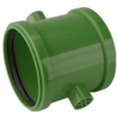 airfit raccord double à glissement PP Plus DN 160 pour tubes KG, vert