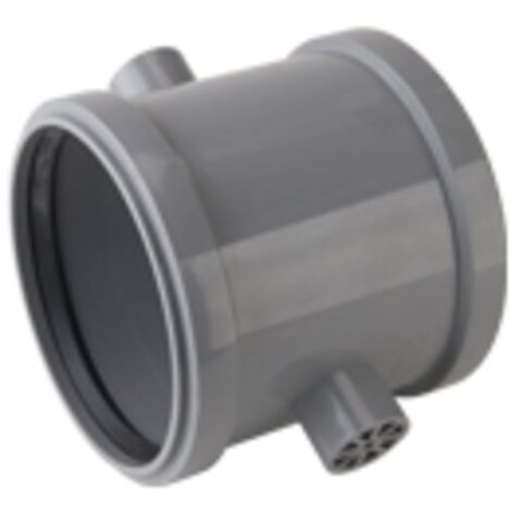 airfit raccord double à glissière PP Plus DN 125 pour tubes HT, gris