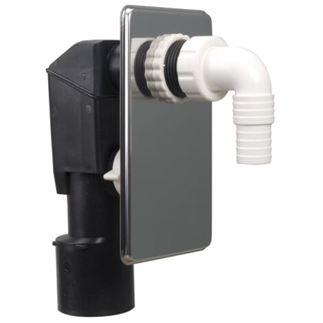 airfit Siphon pour appareils encastrés avec plaque murale chromée