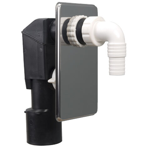 Airfit Unterputz-Gerätesiphon mit verchromter Wandplatte