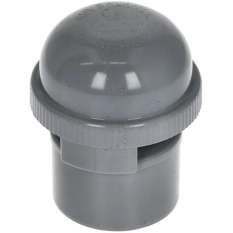 airfit Ventilateur de tuyau DN 50 pour tuyau d'évacuation, en PP, gris