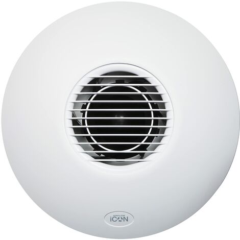 Airflow Aspiratore circolare iCON60 per ampio bagno, ripostiglio o cucina