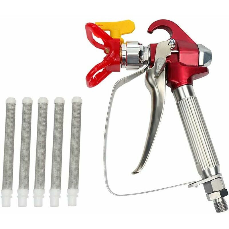 Lucky-88 - Airless Pistolet Peinture Haute Pression XS-818 + Buse Siège +5 x Airless Peinture Pistolet filtre