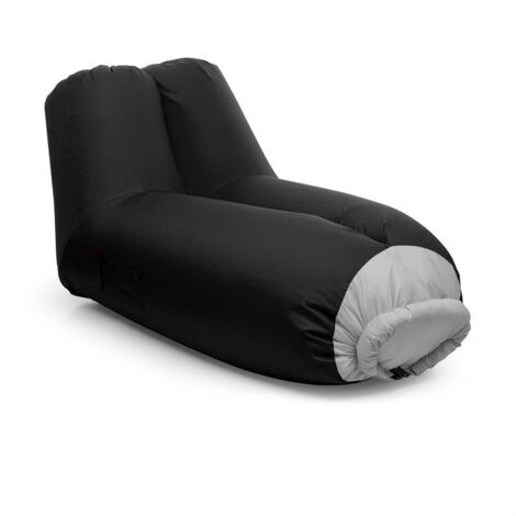 Airlounge Canapé gonflable 90 x 80 x 150 cm sac à dos lavable - noir