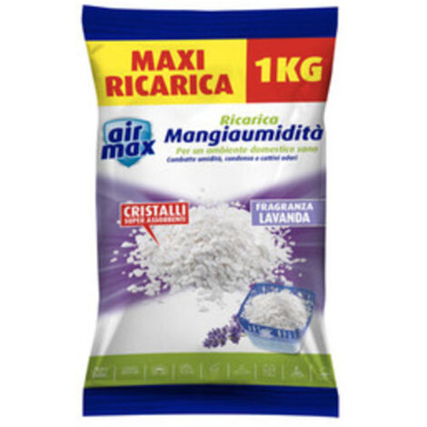 AIRMAX ASSORBIUMID. SALI RICARICA 1KG LAVANDA  PZ 12,0