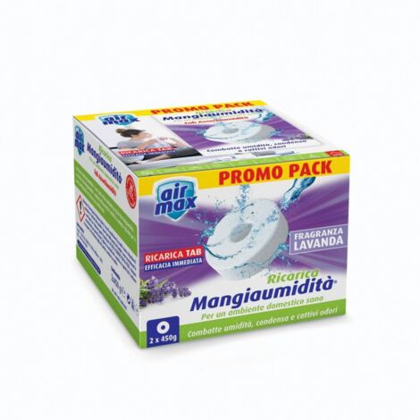 AIRMAX ASSORBIUMIDITA RICARICA TAB LAVAN 450G 2PZ - 12 pezzi