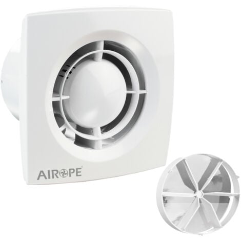 Airope-AC-100 mm Ventilateur,Extracteur d'Air avec Clapet Anti-Retour,VMC,Faible Consommation d'énergie,pour Salle de Bain,Cuisine,Bureau,WC,Silencieux