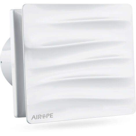 Airope – Extracteur d'air 100 mm avec clapet anti-retour – Débit 92 m³/h – Silencieux 33 dBA – Installation murale et plafond – Garantie 5 ans