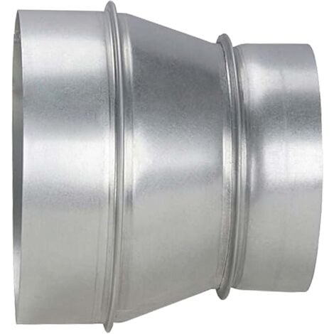 AIROPE-RA- 150/200 mm Réducteur de Conduit en Acier Galvanisé,Résistant à la Corrosion,Idéal pour Ventilation,Chauffage,Drainage,Evacuation,Climatisation.Performances Durables.Large Gamme de Dimension