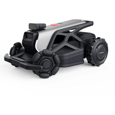 AIRSEEKERS Robot Tondeuse,Installation Sans Fil,Paillage Ultra-Fin avec FlowCut™,Navigation de Sécurité AirVision à 360°,Pentes à 65%,jusqu'à 2400 m²
