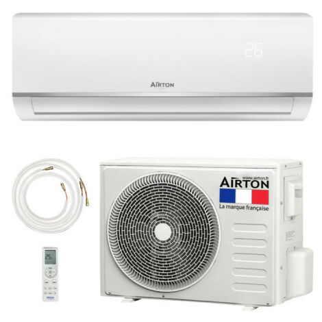 Airton – Climatiseur réversible 3500W – Technologie DC INVERTER – Prêt à poser pour 44 m² – Faible consommation énergétique – Système Readyclim