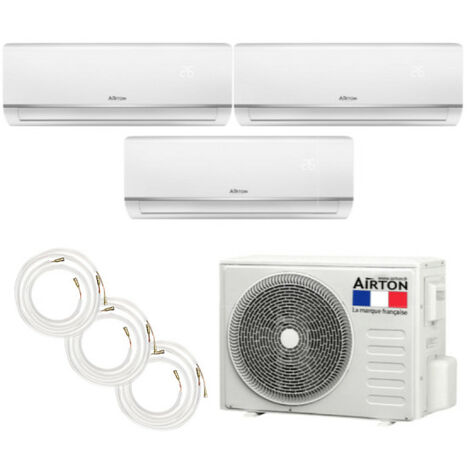 Airton – Climatiseur réversible tri-split 2500W/3500W – Technologie ReadyClim – Installation rapide – Pour surfaces jusqu'à 40 m²