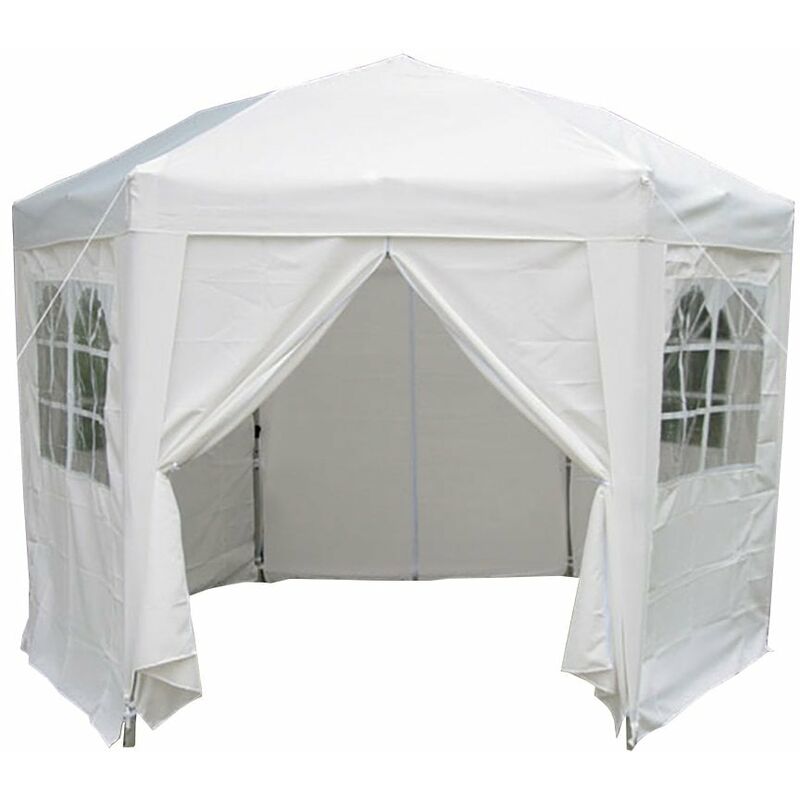 Airwave - Hexagon Pop Up Gazebo Fully Waterproof 3.5m in White