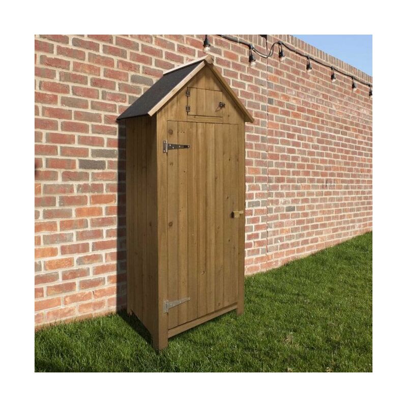 Airwave Outdoor Bideford Garden Wooden Storage Cabinet Tool Shed
