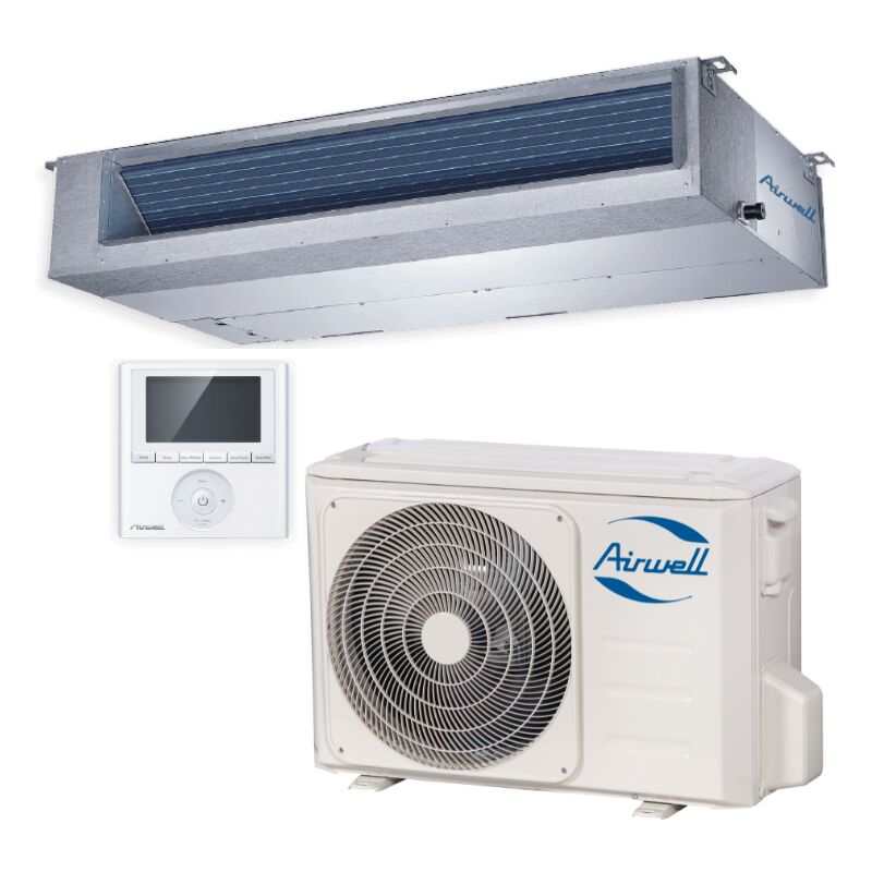 Airwell - Ensemble Climatisation avec Unité extérieure ydax et Unité intérieure Gainable moyenne pression ddmx 7 kW - AIRGAINM7K