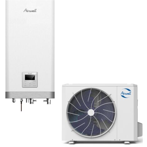 AIRWELL - Ensemble Pompe à chaleur Air / Eau WELLEA SPLIT 4 kW Monophasé - AIRPACWELLEA4M