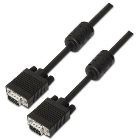 AISENS A113-0071 - Cavo SVGA con 1,8 m di ferrite (per monitor, TV e proiettore) Colore Nero