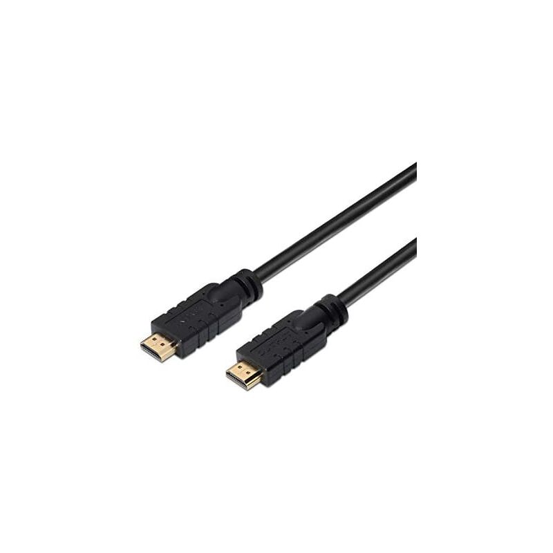 

A119-0104 - Cable HDMI Alta Velocidad HEC con repetidor (20 m, chipset para Señal Full HD) Color Negro - Aisens