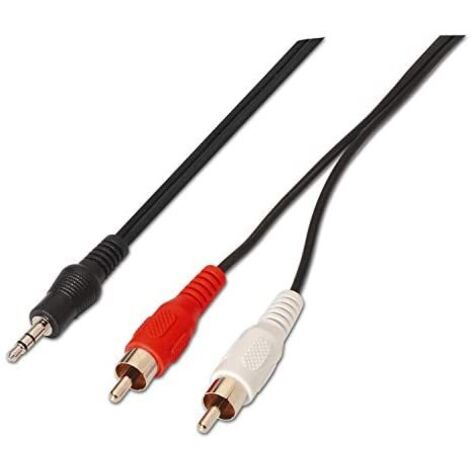 AISENS A128-0148 cable de audio 3 m 3,5mm 2 x RCA Negro