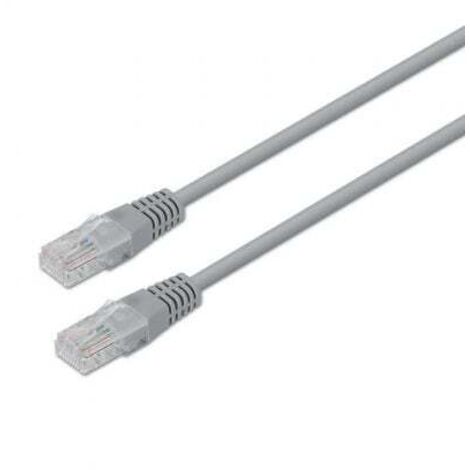 AISENS A135-0232 - Câble de raccordement RJ45 (5 m, 10/100/1000 Mbit/s, Switch/Router/Modem/Panneau de connexion/Point d'accès/Champs de connexion) Couleur Gris