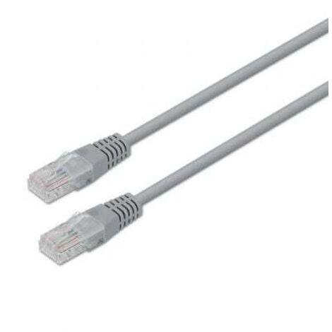 AISENS A135-0234 - Câble de raccordement RJ45 (10 m, 10/100/1000 Mbit/s, commutateur/routeur/modem/panneau de connexion/point d'accès/champs de connexion) Gris