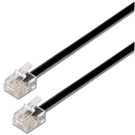 AISENS A143-0319 cable telefónico 2 m Negro