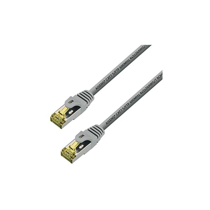 

Aisens - A146-0333 Cable de Red latiguillo RJ45 LSZH Cat.7 600 MHz s/FTP pimf awg26, Gris, 0.5m