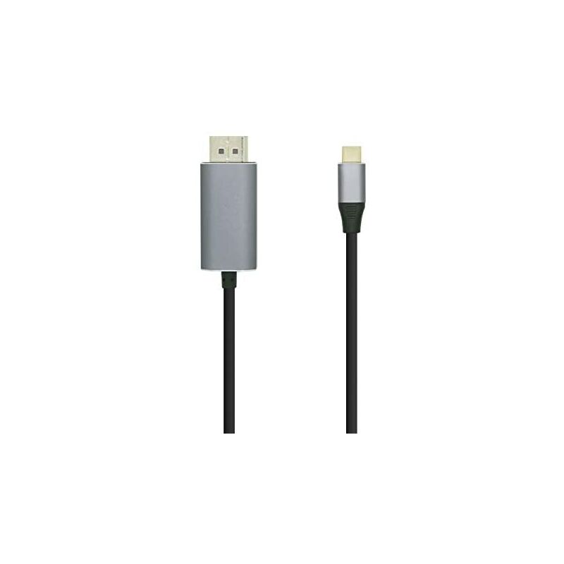 

cable conversor usb-c a displayport negro, 0.8m - Aisens