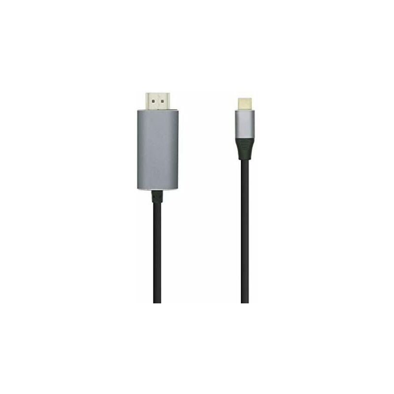 

cable conversor usb-c a hdmi negro, 1.8m - Aisens