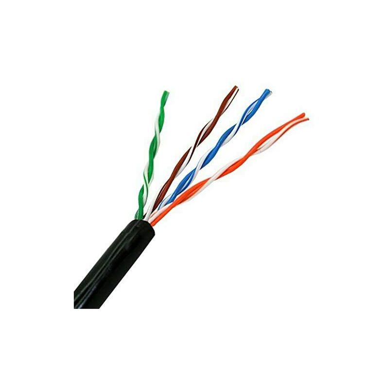 

Aisens - cable de red exterior impermeable rj45 cat.5e utp rígido awg24, negro, 305m