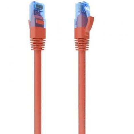 AISENS - CABLE DE RED LATIGUILLO RJ45 CAT.6 UTP AWG26 CCA, ROJO, 0.5M