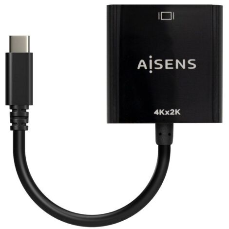 AISENS Convertisseur USB-C vers HDMI 4K@30Hz, USB-C/M-HDMI/H, noir, 15 cm