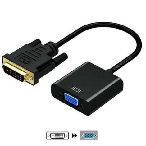 Aisens - dvi-d zu vga konverter, 24+1/m-hdb15/h, schwarz, 10cm