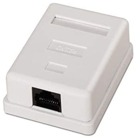 Aisens - rj45 cat.5e utp surface rosette 1 socket, white
