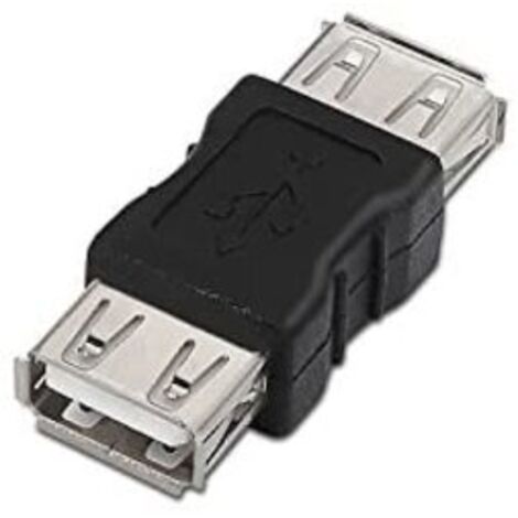 Aisens - usb 2.0 adapter, typ a/h-a/h, schwarz