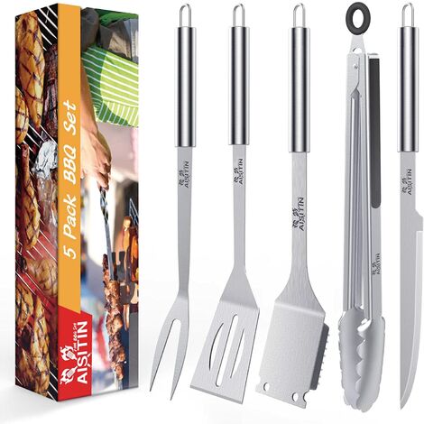 AISITIN 25Pcs Grill Accessories Set, Grilling Utensils Set with