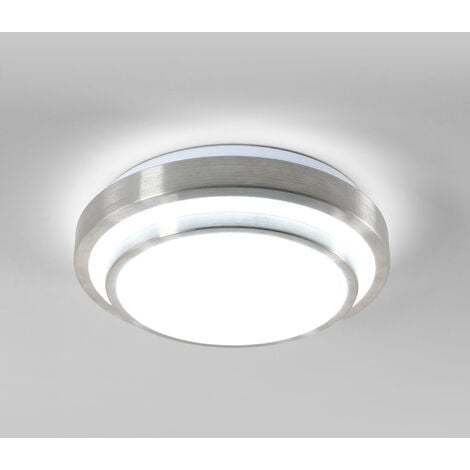 AISKDAN Aluminium LED-Deckenlampe, 24W 3200LM, Weißlicht 6500K, Schlafzimmer Küche Flur Bad, Modern, D29cm