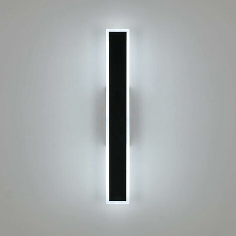 AISKDAN LED-Wandleuchte 12W mit einstellbarem Licht, Moderne Innen- und Außenwandleuchte aus Metall 30cm