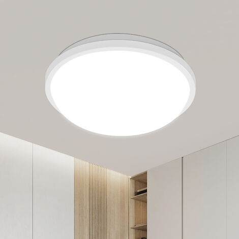 AISKDAN Plafonnier LED, 20W, Blanc Froid, Ø20CM, Luminaire Moderne pour Chambre, Couloir, Salle de Bains