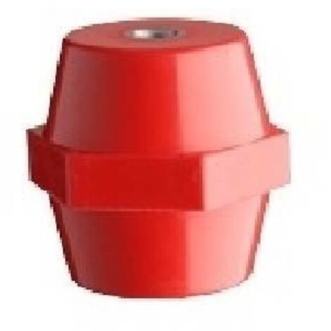 Aislador de Latón Vemer H35 M8 rojo SA526100