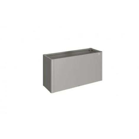 aiuola rialzata da esterno grigio quarzo metallizzato, misura 1,5x0,50 - biohort