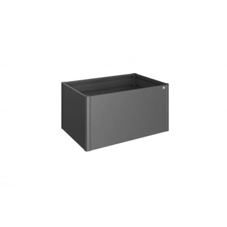 aiuola rialzata da esterno grigio scuro metallizzato, misura 1,5x1 - biohort