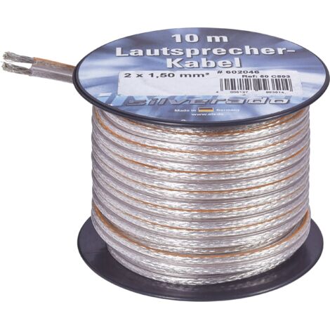AIV 23557L Câble haut-parleur 2 x 4.2 mm² argent 10 m X75748