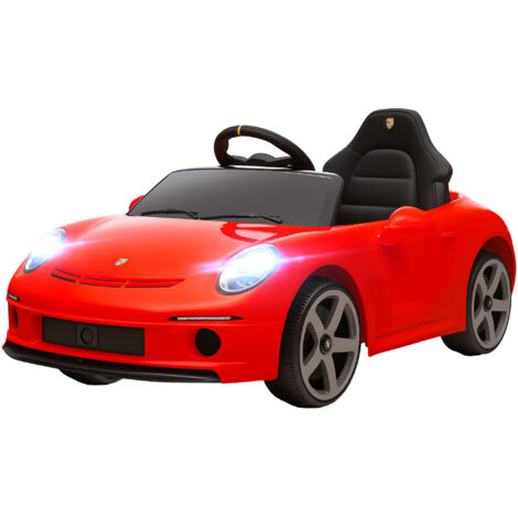 AIYAPLAY Auto Elettrica Bambini 3-5 Anni Licenza RUF GT con Telecomando Rosso