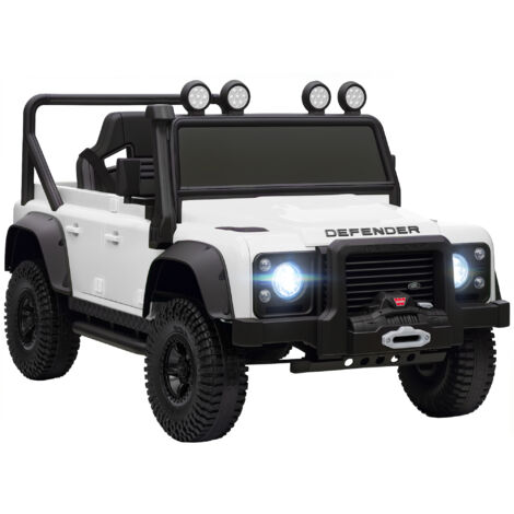 AIYAPLAY coche eléctrico para niños con licencia Land Rover 12V control remoto sistema de suspensión USB MP3 velocidad ajustable faros blanco