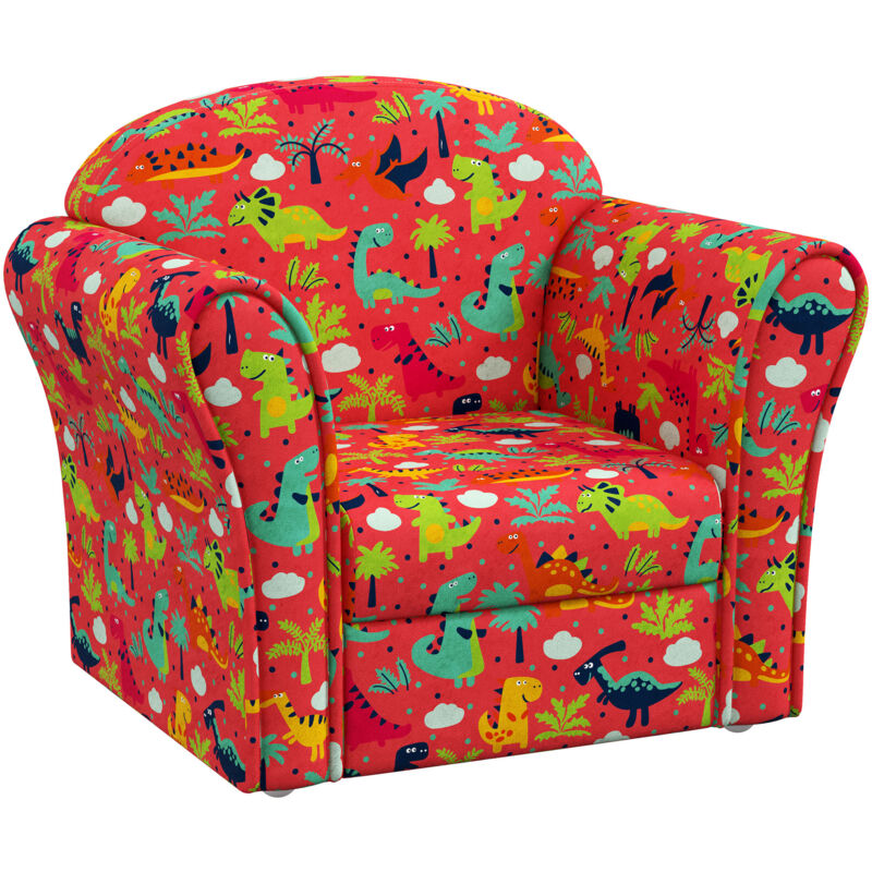 Aiyaplay - Kids Armchair Toddler Sofa Chair Bedroom Playroom Red